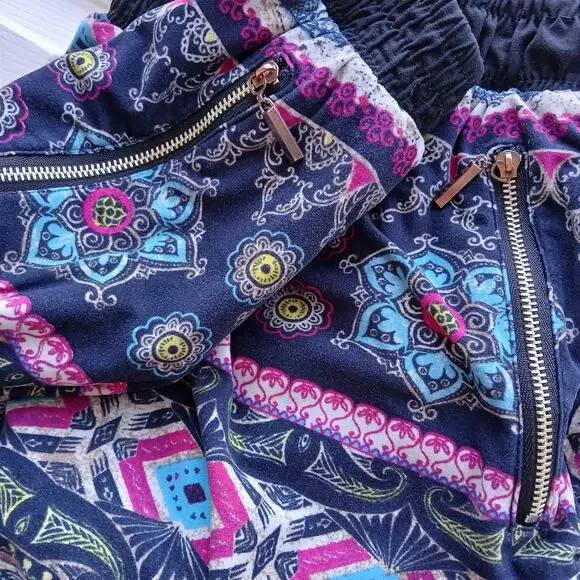 Bae City Elephant Print Harem Pants 3X joggers lounging PJ pajama pants pockets - Picture 4 of 16